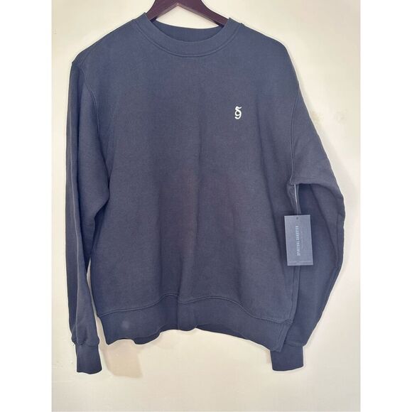 Spiritual Gangster Charcoal Gray Pullover Crewneck Sweater Size Small - Picture 1 of 6